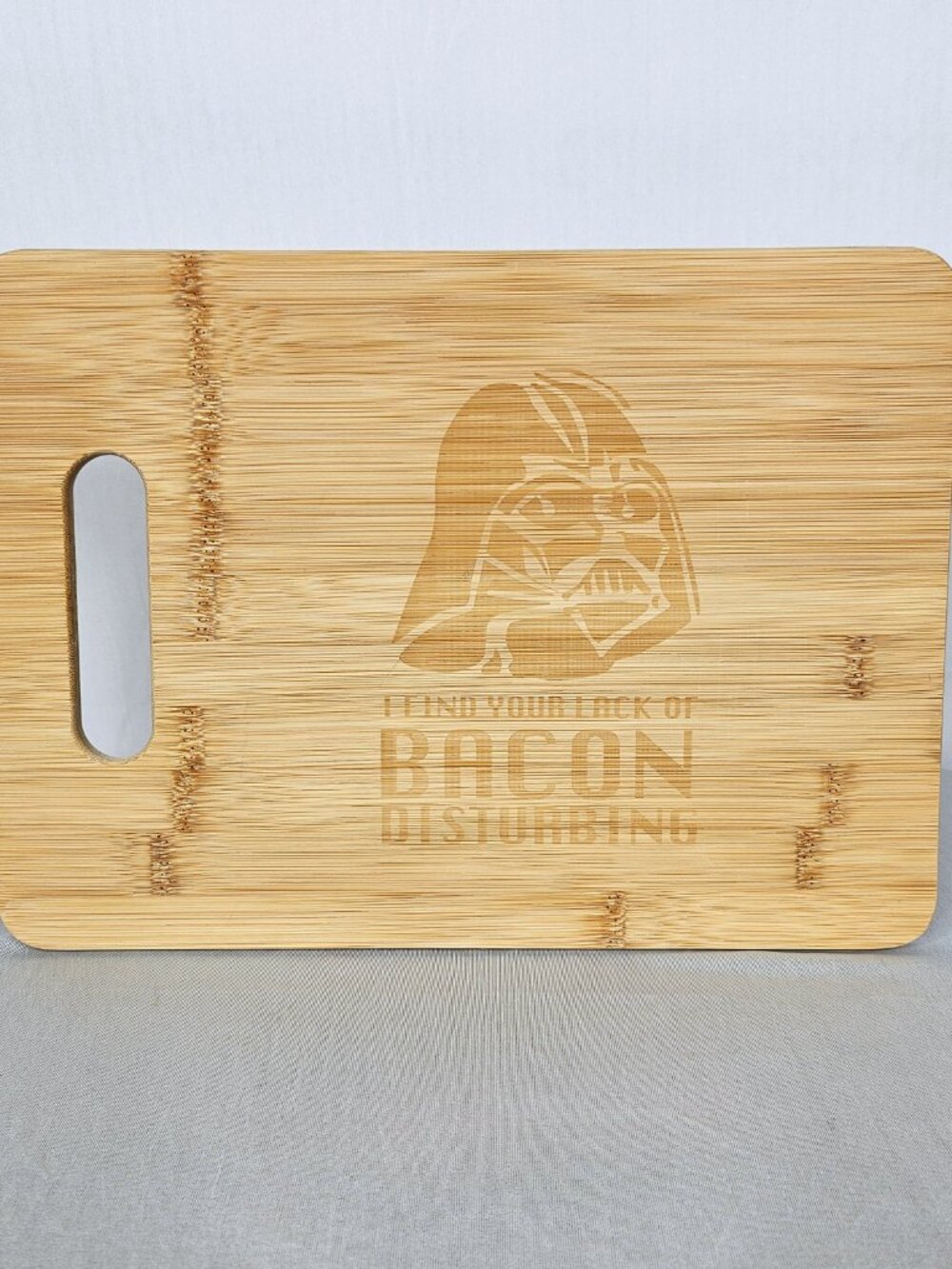 Darth Vader “Lack of Bacon” Cutting Board | Star Wars Kitchen
